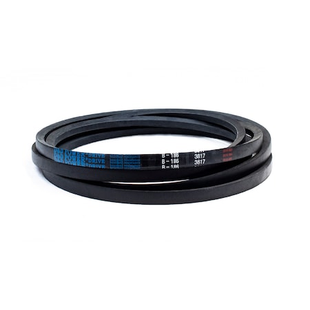 D&D B186 Classical V-Belt, 189 in Outside Length, 21/32 in Top Width, 1 Ribs B186